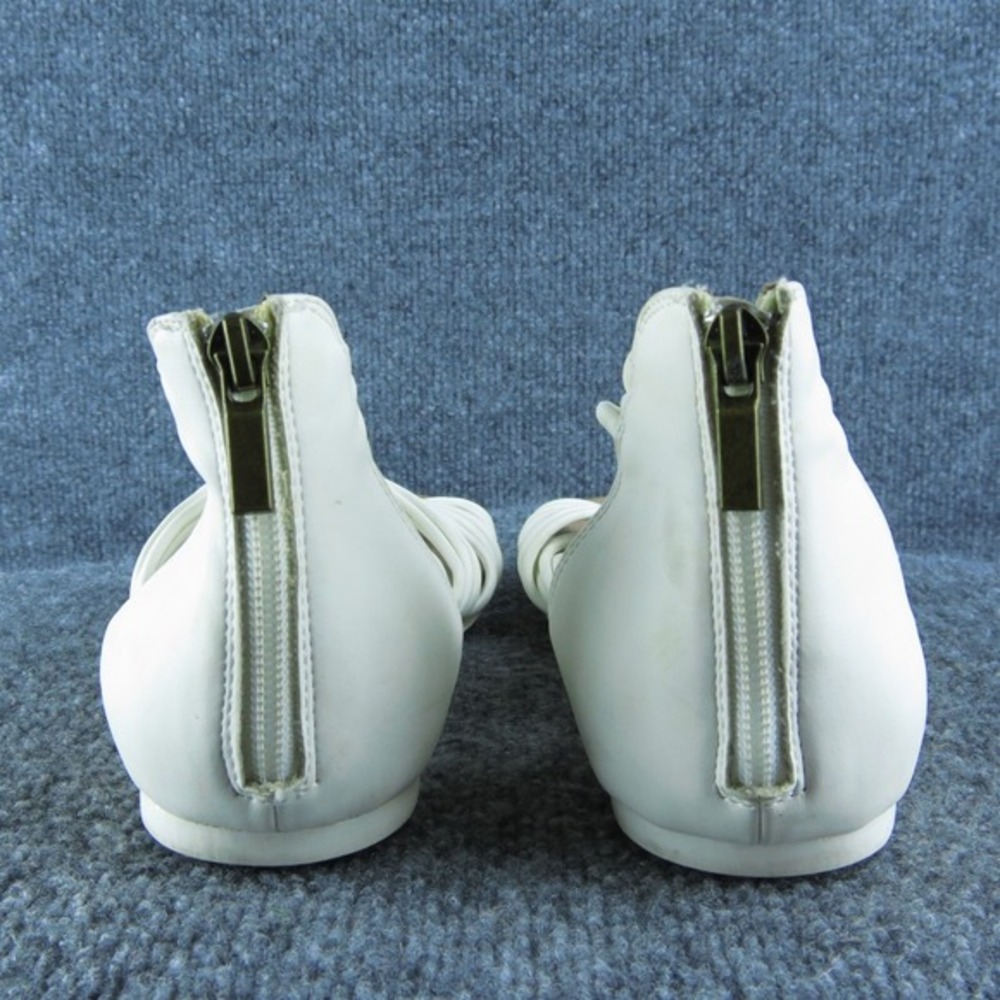 Adam Tucker‎ Stella Women Strappy Sandal Shoes Size 9 Medium White Synthetic - Picture 5 of 9